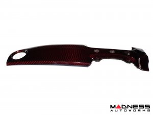 FIAT 500 Custom Dashboard - Carbon Fiber - Red Candy - RHD